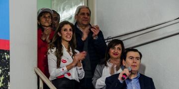 Gerardo Zamora brindó un mensaje en el búnker del Frente Cívico\u002E