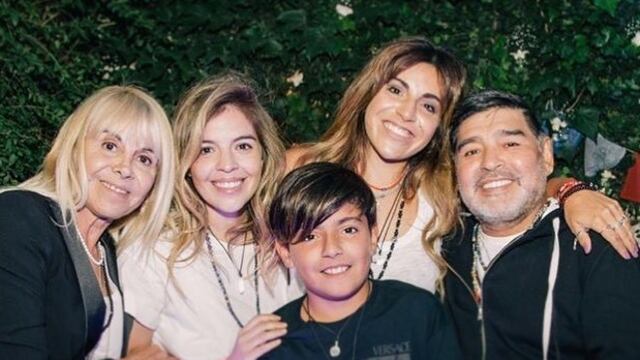 La familia maradona unida (Foto:Instagram/gianmaradona)