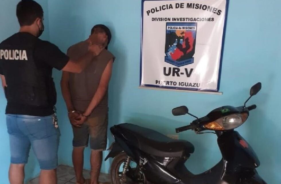 Un conocido delincuente fue apresado por robar y vender una moto