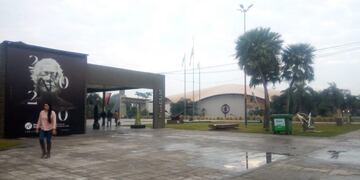 Amaneció con lloviznas en la capital de las esculturas\u002E
