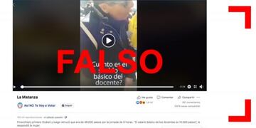 Es falso que Finocchiaro no sabía cuál es el sueldo de un docente bonaerense sin antigüedad y que éste sea de $12.500