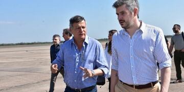 Domingo Peppo junto a Marcos Peña