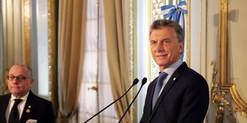 Mauricio Macri, durante la inauguración de la planta\u002E