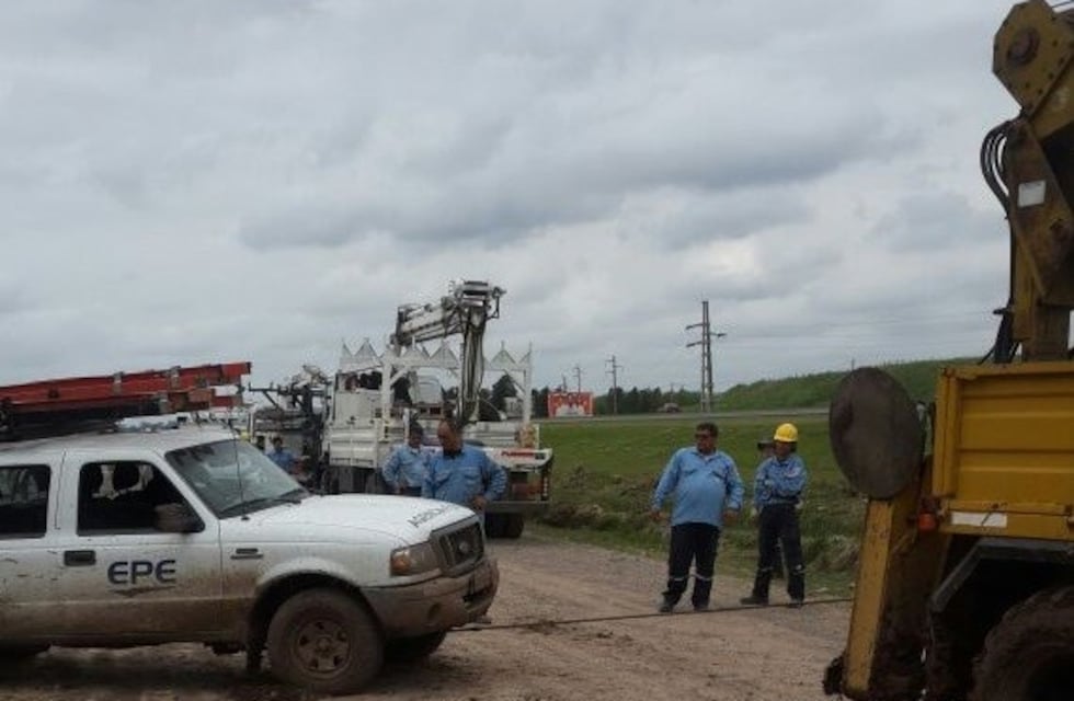 El temporal golpeó duro a la red de media tensión de energía eléctrica de la provincia