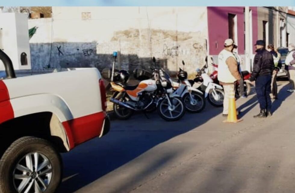 Arroyito: una moto secuestrada y 12 actas labradas en un control de tránsito