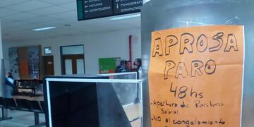 Aprosa retoma su plan de lucha y realiza un paro por 48 horas