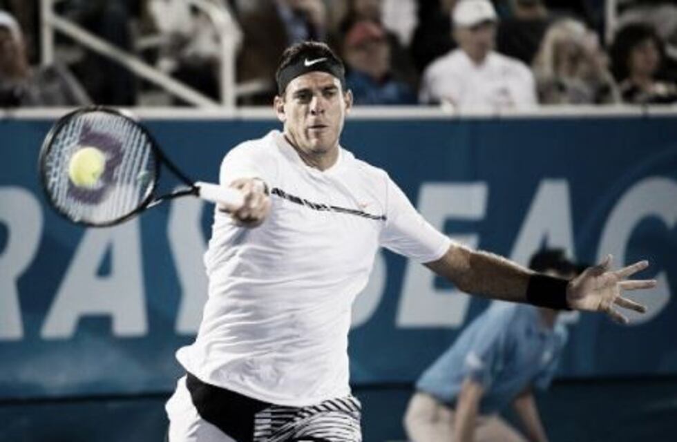 Del Potro se clasificó a las semifinales de Delray Beach tras derrotar al defensor del título, Sam Querrey