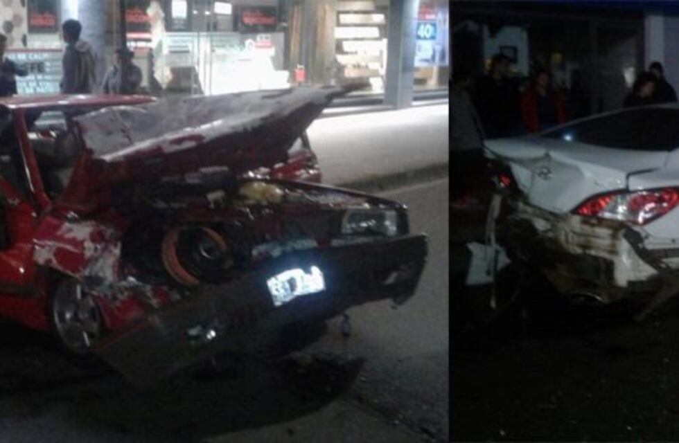 Picada y triple choque sobre la Avenida Uruguay