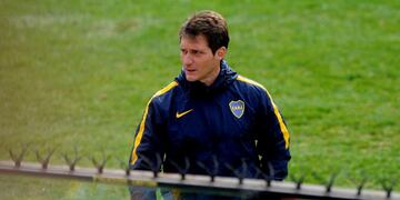 DYN615, BUENOS AIRES 19/08/2016, PRESENTACION DEL PLANTEL DE PRIMERA DE BOCA JRS. EN LA BOMBONERA.rnFOTO: DYN/PABLO AHARONIAN. buenos aires guillermo barros schelotto presentacion oficial del plantel equipo boca juniors futbol futbolistas jugadores nueva temporada