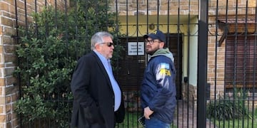 Carlos Stornelli, durante el allanamiento a la casa de Oscar Centeno\u002E