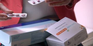 Donación de remedios en Suncho Corral