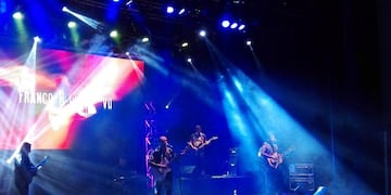 Franco Barrionuevo en concierto con su nuevo material (Facebook Franco Barrionuevo y Los Changos)