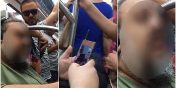 Escracharon a un sujeto que fotografiaba mujeres en el subte (Foto: Crónica)