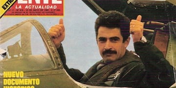 Pablo Carballo, piloto de la Fuerza Aérea Argentina, en la tapa de la revista Gente del 20 de mayo de 1982, durante la guerra de las Malvinas\u002E