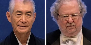 A combination photo shows Ph\u002ED\u002E James P\u002E Allison of MD Anderson Cancer Center at The University of Texas in this picture obtained from MD Anderson Cancer Center at The University of Texas on October 1, 2018 (R) and Kyoto University Professor Tasuku Honjo in Kyoto, Japan in this photo taken by Kyodo September 17, 2018\u002E Picture taken September 17, 2018\u002E Mandatory credit Kyodo/MD Anderson Cancer Center at The University of Texas/Handout via REUTERS ATTENTION EDITORS - THIS IMAGE WAS PROVIDED BY A THIRD PARTY\u002E MANDATORY CREDIT\u002E JAPAN OUT\u002E THIS IMAGE WAS PROCESSED BY REUTERS TO ENHANCE QUALITY, AN UNPROCESSED VERSION HAS BEEN PROVIDED SEPARATELY\u002E