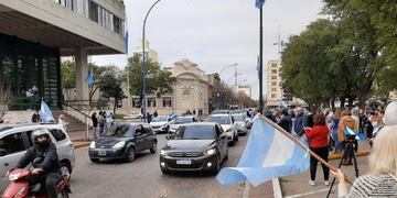 Banderazo por Vicentin en Rafaela