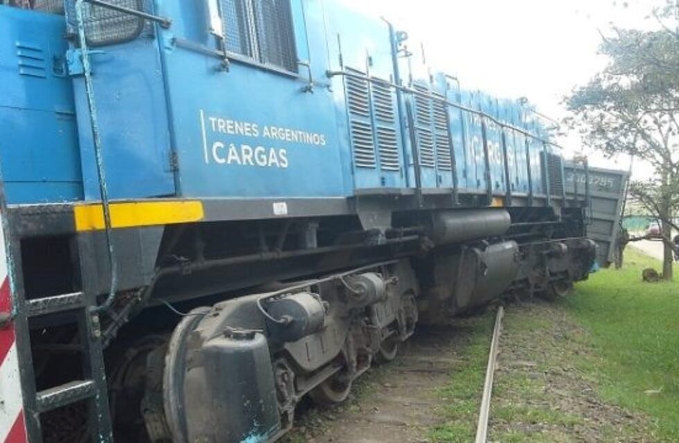 Descarriló un tren en el centro de una ciudad entrerriana