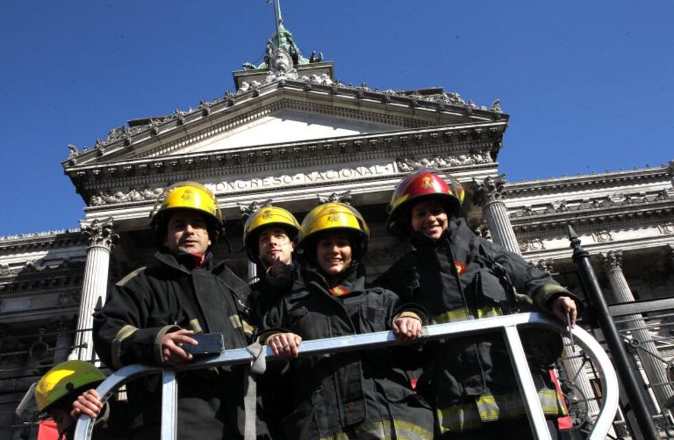 Los bomberos de Río Cuarto se sumaron al "sirenazo" nacional