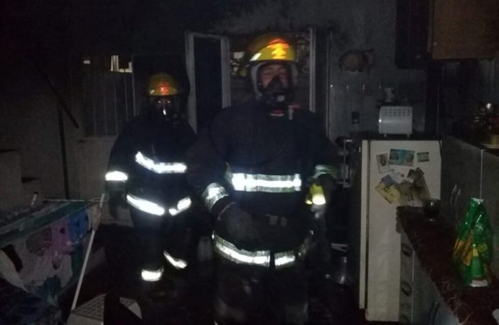 Arroyito: el incendio se inició en un lavarropas