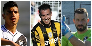 Olaza, defensor; Arias, delantero y Mastrolía, arquero\u002E