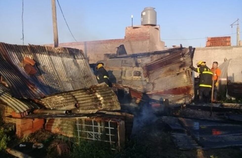 Se incendió una precaria vivienda en Bahía Blanca