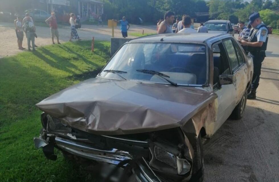 Accidente de tránsito en Anisacate: una abuela tuvo que ser hospitalizada