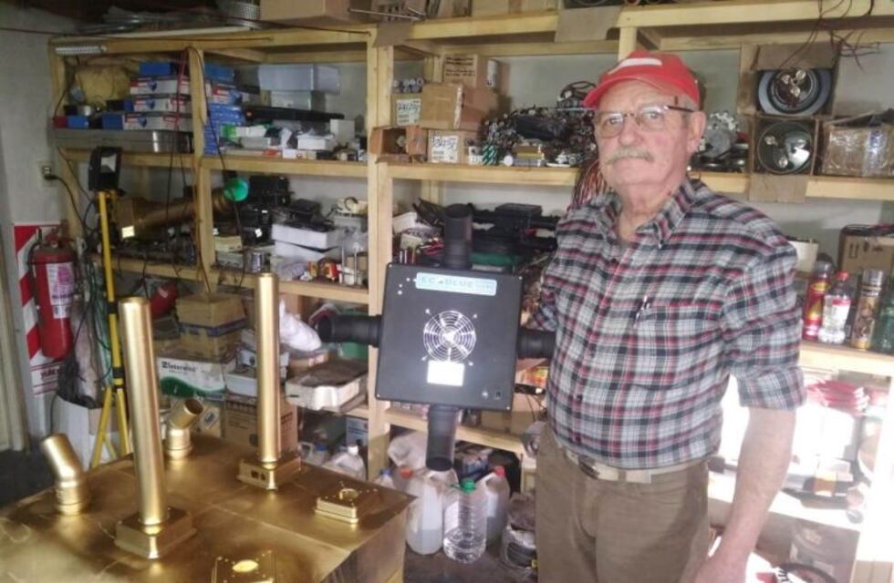 A los 67 años inventó un esterilizador de aire que ataca bacterias, hongos y hasta el coronavirus