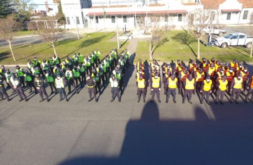 Gran operativo policial en Tres Arroyos