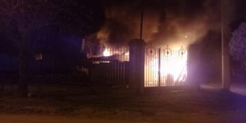 Incendio en Barrio Lalahenes, Alta Gracia\u002E