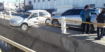 Accidente canal evacuador\u002E