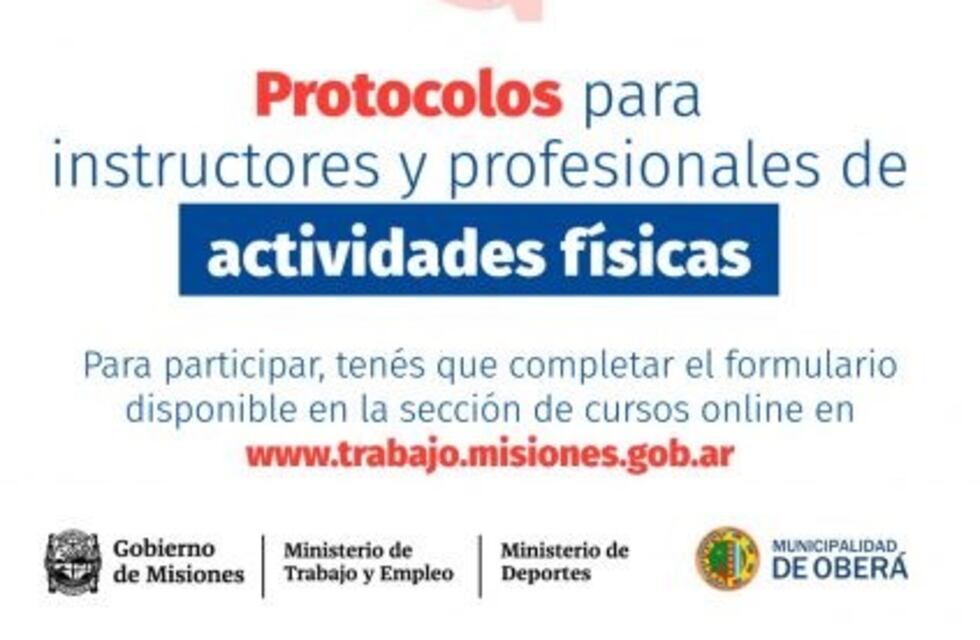 Brindarán capacitación en protocolos para instructores y profesionales de actividad física