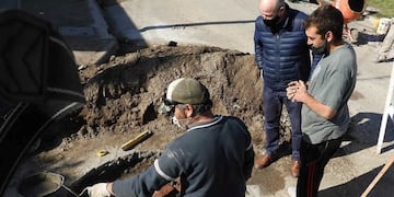 Obra de desagües en Punta Alta