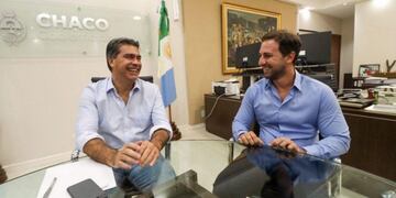 El Gobernador de la Provincia recibió a Germán Oestman, Rector de la UNCAUS, para avanzar en la profecionalización del personal de Salud Pública\u002E