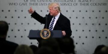 U.S. President Donald Trump delivers remarks during a visit to the Central Intelligence Agency (CIA) in Langley, Virginia U.S. January 21, 2017. REUTERS/Carlos Barria TPX IMAGES OF THE DAY
