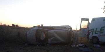 Vuelco en Punta Alta