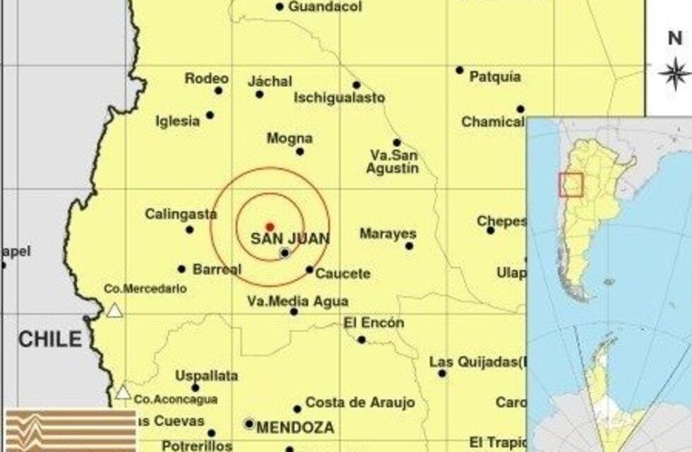 Un sismo de 4,3° se sintió en San Juan