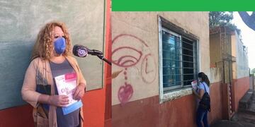 Patricia Chávez, directora del colegio que repartió los cuadernillos\u002E
