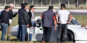 Accidente en el autódromo de Toay (El Diario)