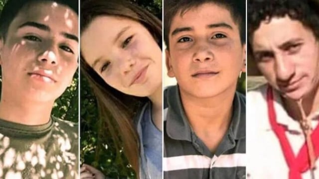 Los cuatro jóvenes fallecidos en San Miguel del Monte (Foto: web)\u002E