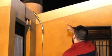 La casa donde se escondió el delincuente\u002E