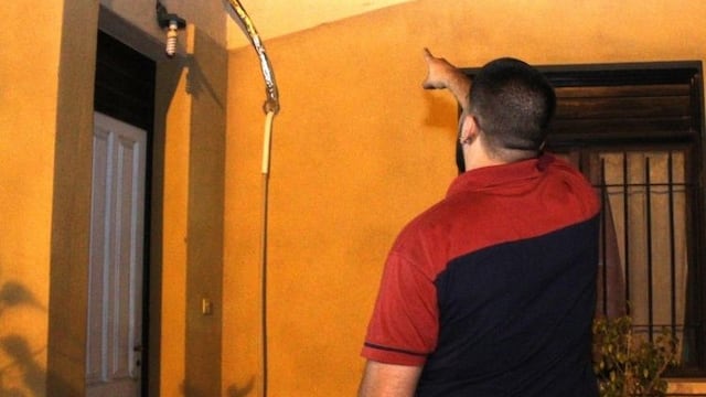 La casa donde se escondió el delincuente\u002E