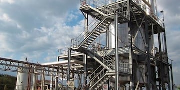 Planta de alcohol del ingenio Ledesma, en Jujuy