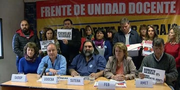 Paro docente (crédito: Mauricio Nievas)