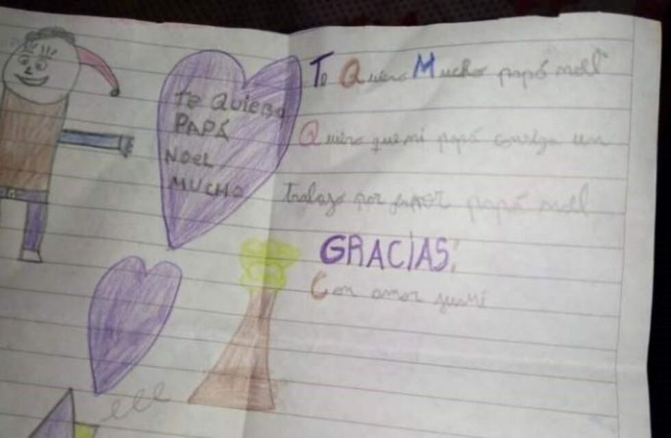 Un niño sanjuanino le pidió a Papá Noel un trabajo para su padre sordo