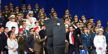 La seguridad de Maduro lo protege ante posibles ataques (AP)
