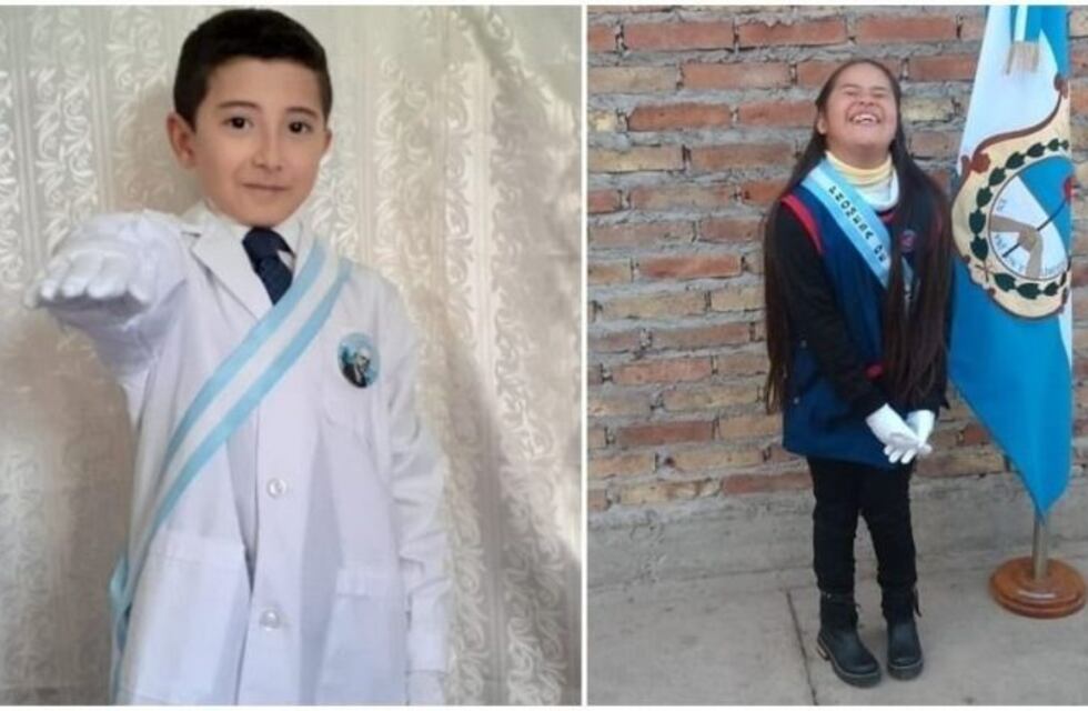Kevin y Lola: los elegidos para prometer la bandera en nombre de San Juan