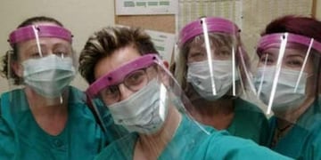 El Hospital Regional de Río Gallegos fabrica "máscaras faciales completas"