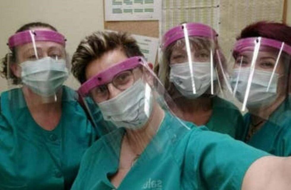 El Hospital Regional de Río Gallegos fabrica "máscaras faciales completas"