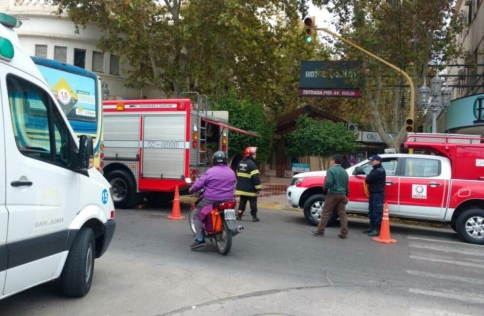 Revuelo en pleno centro por una fuga de gas