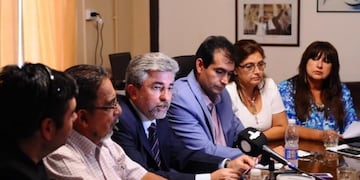 Gutierrez con los gremios